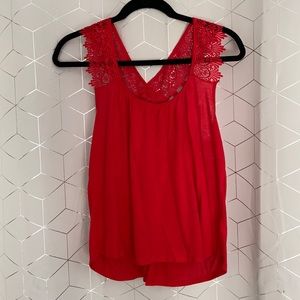 Flowy open back tank